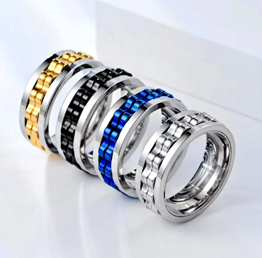 Stainless steel ring for men