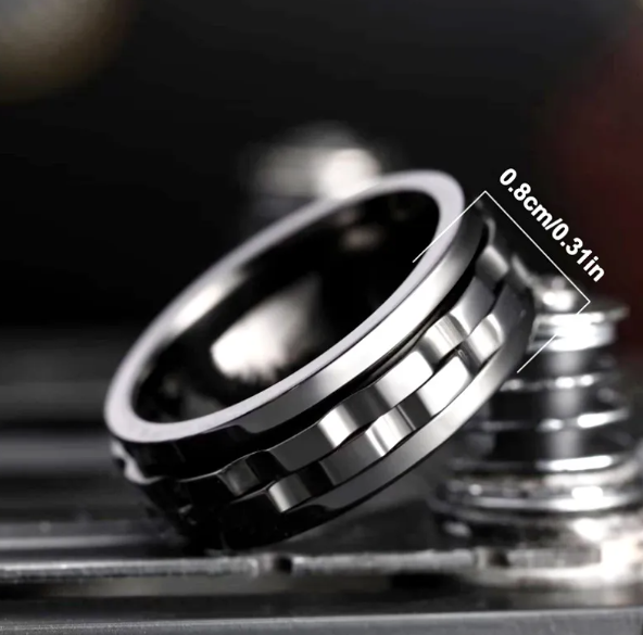 Stainless steel ring for men