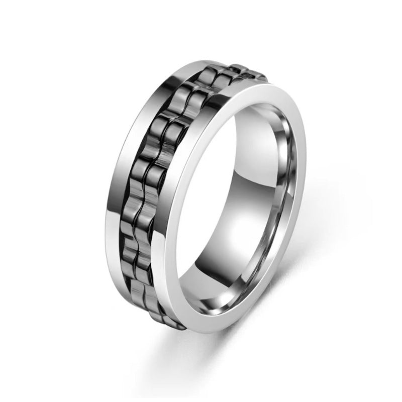 Stainless steel ring for men