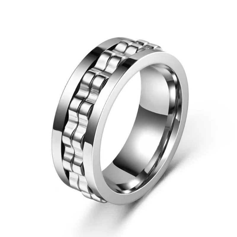 Stainless steel ring for men